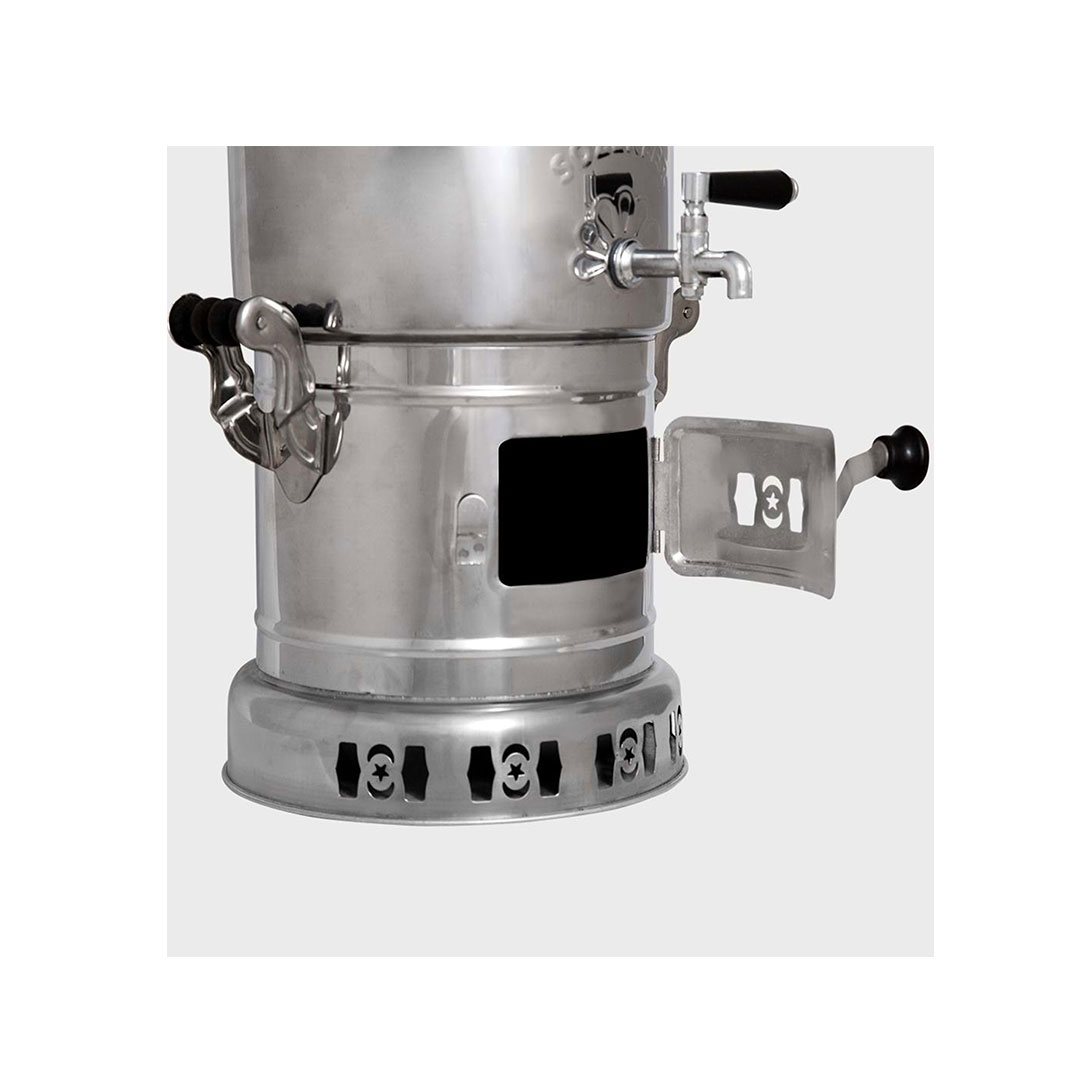 Semaver Sözenler Krom 4 Litre Ayrılabilen Odunlu - Görsel 5