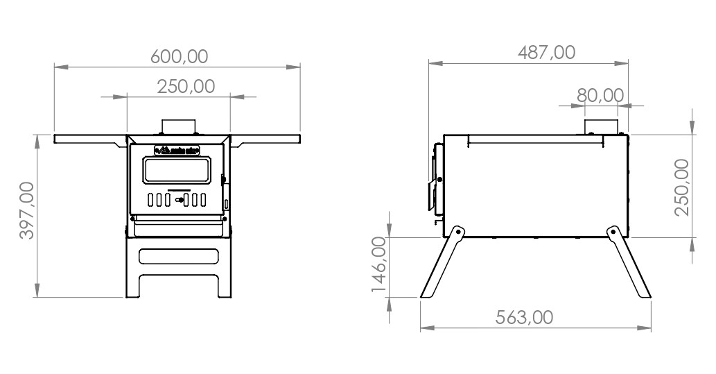 Mizan Marina Grill Kamp Sobası - Görsel 3